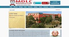 Desktop Screenshot of mdlawcollege.org
